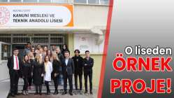 Kocaeli Kanuni Mesleki Teknik Anadolu Lisesi’nden örnek proje!