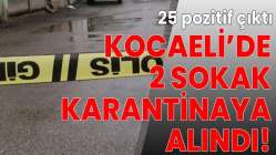 Kocaeli'de 2 sokak, karantinaya alındı