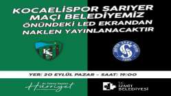 Kocaelispor maçı size geliyor