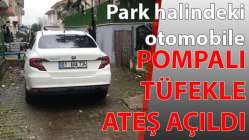 Park halindeki otomobile, pompalı tüfekle ateş açıldı