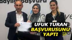 Ufuk Turan başvurusunu yaptı