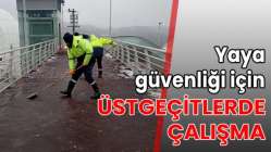 Yaya güvenliği için üstgeçitlerde çalışma