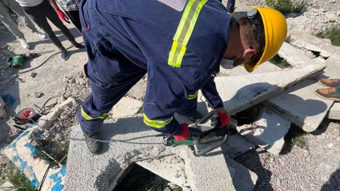 Ulaşımpark personeline kurtarma ve yangına müdahale eğitimi