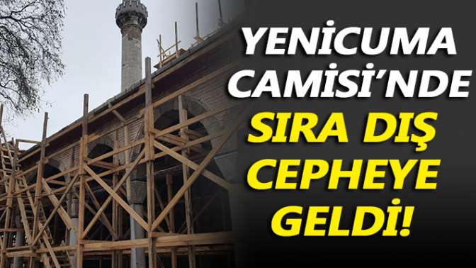 Yenicuma Camisi’nde sıra dış cepheye geldi